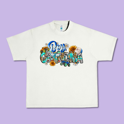 Boy Grandma Urban Heavy Tee Designed By Cowhidedigitalart