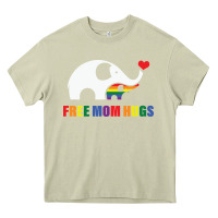 Mossy free mom hugs pride elephant rainbow Heavy Core Tee - linhVisuals