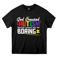 Black god created autism normal was too boring Heavy Core Tee - linhVisuals