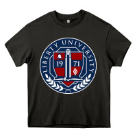 Asphalt liberty university seal Heavy Core Tee - linhVisuals