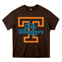 Chocolate Brown tennessee lady volunteers Heavy Core Tee - linhVisuals