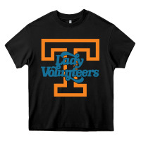 Black tennessee lady volunteers Heavy Core Tee - linhVisuals