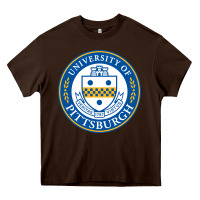 Chocolate Brown university of pittsburgh Heavy Core Tee - linhVisuals