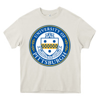 Cream university of pittsburgh Heavy Core Tee - linhVisuals