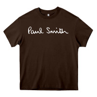 Chocolate Brown Paul Smith Heavy Core Tee - linhVisuals