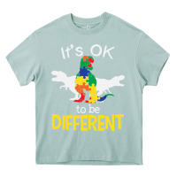 Arona it’s ok to be different autism dinosaur Heavy Core Tee - linhVisuals