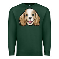 Sports Green cocker spaniel Premium Sweatshirt - Jasminsmagicworld
