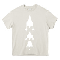 Cream Virgin Galactic Evolution Heavy Core Tee - linhVisuals