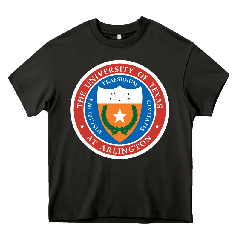 University Of Texas At Arlington Seal Heavy Core Tee by linhVisuals | Teevron