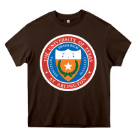 Chocolate Brown university of texas at arlington seal Heavy Core Tee - linhVisuals