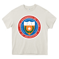 Cream university of texas at arlington seal Heavy Core Tee - linhVisuals