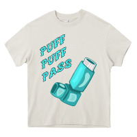 Cream puff puff pass inhaler Heavy Core Tee - linhVisuals