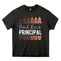 Asphalt womens proud black principal, black history month school principal v n Heavy Core Tee - linhVisuals