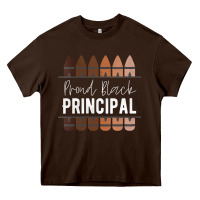 Womens Proud Black Principal, Black History Month School Principal V N Heavy Core Tee | Teevron