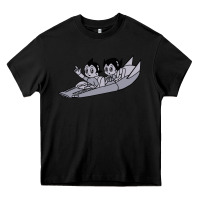 Black newastro boy and uran Heavy Core Tee - linhVisuals