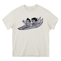 Cream newastro boy and uran Heavy Core Tee - linhVisuals