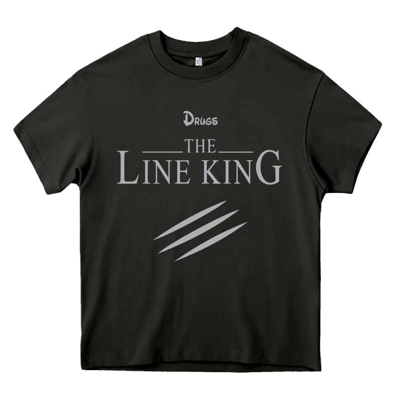 Funny Drugs The Line King Design Heavy Core Tee by linhVisuals | Teevron