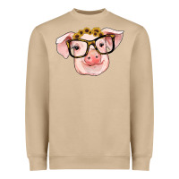 Mushroom sunflowers with pig Heavyweight Sweatshirt - RanaPortraitStore