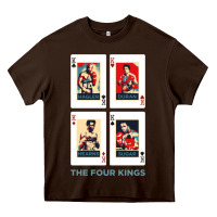 Chocolate Brown the four kings of boxing Heavy Core Tee - linhVisuals