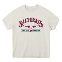 Cream Saltgrass Steakhouse Heavy Core Tee - linhVisuals