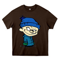 Chocolate Brown calvin Heavy Core Tee - linhVisuals