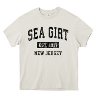 Cream womens sea girt new jersey nj vintage sports design black design v nec Heavy Core Tee - linhVisuals
