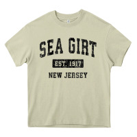 Mossy womens sea girt new jersey nj vintage sports design black design v nec Heavy Core Tee - linhVisuals