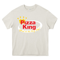 Cream pizza king cowboy Heavy Core Tee - linhVisuals