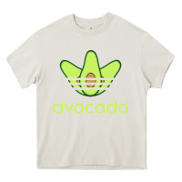 Cream newavocado originals three stripes Heavy Core Tee - linhVisuals