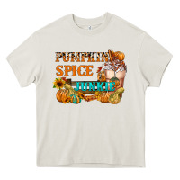 Cream Pumpkin Spice Junkie Heavy Core Tee - FaDigitalArtStudio