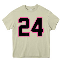 Mossy number 24 sports jersey athlete fan pink black lucky number t shirt Heavy Core Tee - linhVisuals
