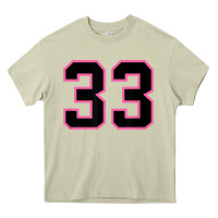 Mossy number 33 sports jersey athlete fan pink black lucky number t shirt Heavy Core Tee - linhVisuals