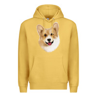 Antique Gold Corgi Premium Hoodie - Jasminsmagicworld