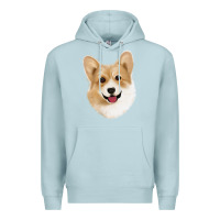 Blue Mist Corgi Premium Hoodie - Jasminsmagicworld