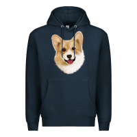 Navy Corgi Premium Hoodie - Jasminsmagicworld