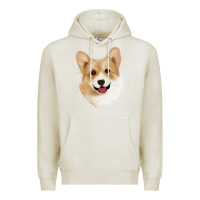 Oatmeal Heather Corgi Premium Hoodie - Jasminsmagicworld