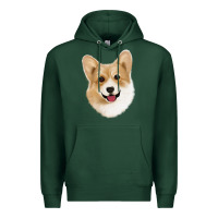 Sports Green Corgi Premium Hoodie - Jasminsmagicworld
