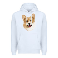 White Corgi Premium Hoodie - Jasminsmagicworld