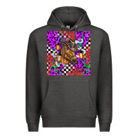 Charcoal Heather halloween horse Premium Hoodie - BarkalooDesign