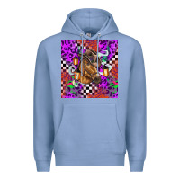 Colony Blue halloween horse Premium Hoodie - BarkalooDesign