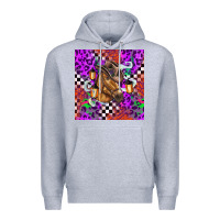 Heather Grey halloween horse Premium Hoodie - BarkalooDesign