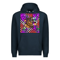 Navy halloween horse Premium Hoodie - BarkalooDesign