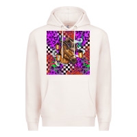 Pale Pink halloween horse Premium Hoodie - BarkalooDesign