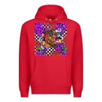 Red halloween horse Premium Hoodie - BarkalooDesign
