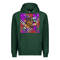 Sports Green halloween horse Premium Hoodie - BarkalooDesign