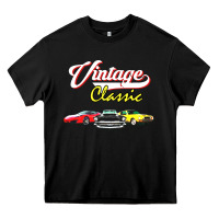 Vintage Classic Oldies Cars Heavy Core Tee | Teevron