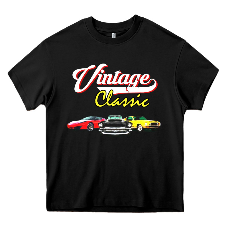Vintage Classic Oldies Cars Heavy Core Tee by linhVisuals | Teevron