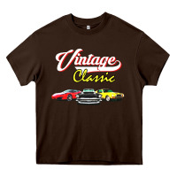 Chocolate Brown vintage classic oldies cars Heavy Core Tee - linhVisuals