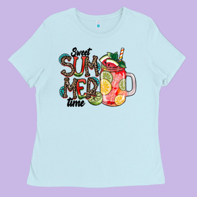 Sweet Summer Time Ladies Tee Designed By Cowhidedigitalart
