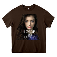 Chocolate Brown Lorde Heavy Core Tee - linhVisuals